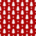 Seamless pattern Christmas trees vector illustration Royalty Free Stock Photo